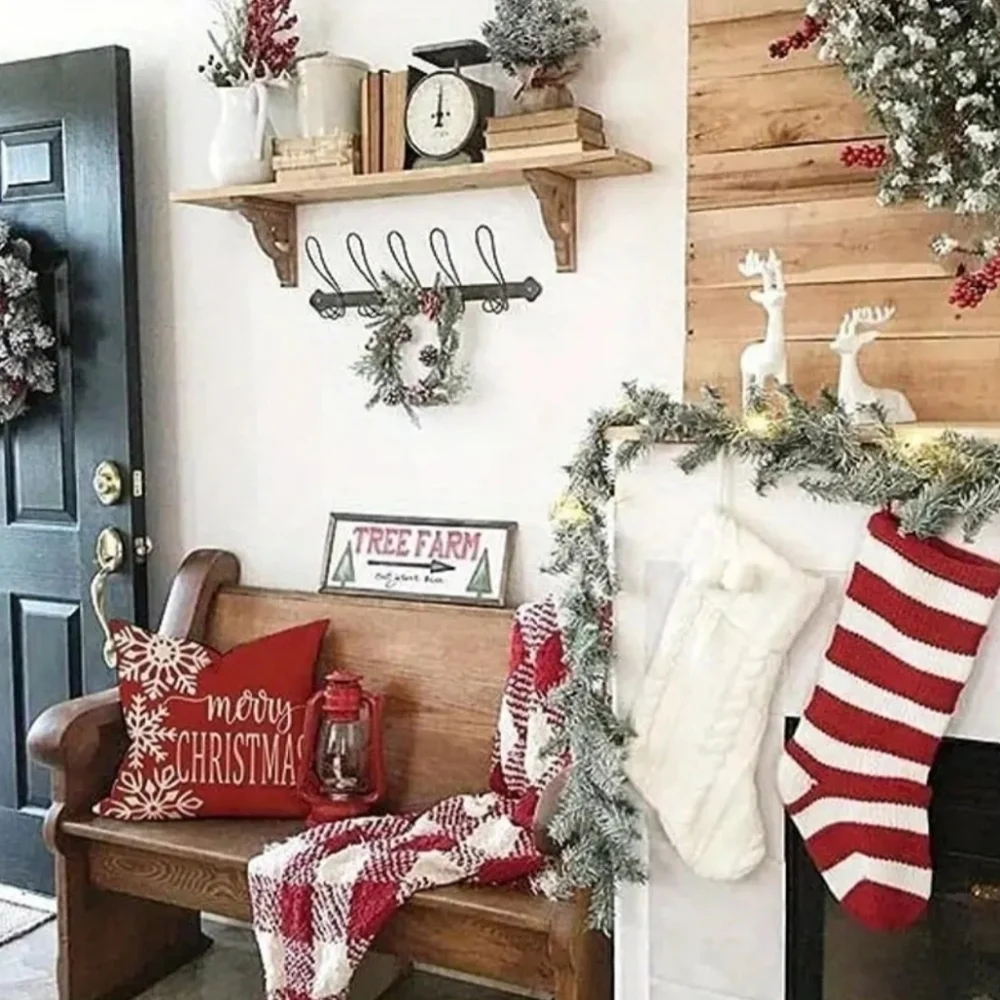 Christmas Pillow Covers 18x18 Set 0f 2 For Christmas Decorations Buffalo Plaid S